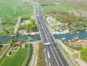 A1: brug over de Vecht, huidige situatie